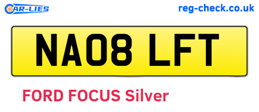 NA08LFT are the vehicle registration plates.