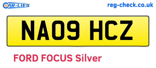NA09HCZ are the vehicle registration plates.