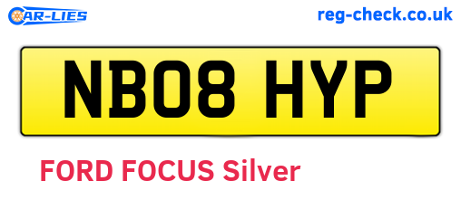 NB08HYP are the vehicle registration plates.