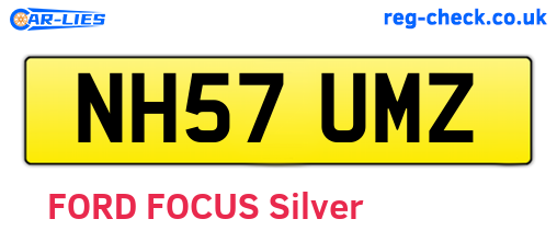 NH57UMZ are the vehicle registration plates.