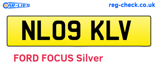 NL09KLV are the vehicle registration plates.