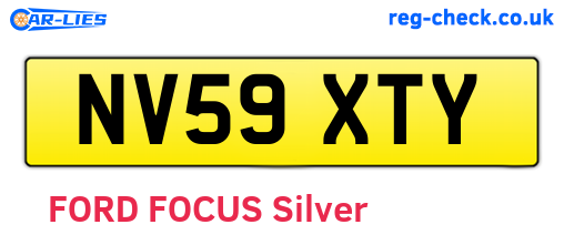 NV59XTY are the vehicle registration plates.