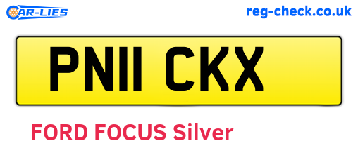 PN11CKX are the vehicle registration plates.