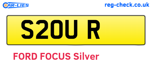 S2OUR are the vehicle registration plates.