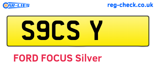 S9CSY are the vehicle registration plates.