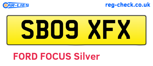 SB09XFX are the vehicle registration plates.