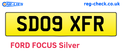 SD09XFR are the vehicle registration plates.