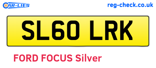 SL60LRK are the vehicle registration plates.