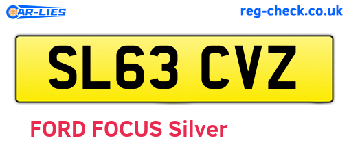 SL63CVZ are the vehicle registration plates.