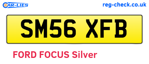 SM56XFB are the vehicle registration plates.