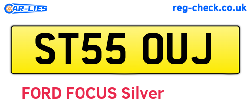 ST55OUJ are the vehicle registration plates.