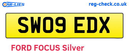 SW09EDX are the vehicle registration plates.
