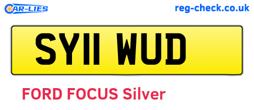 SY11WUD are the vehicle registration plates.