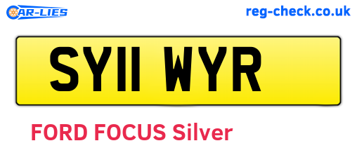 SY11WYR are the vehicle registration plates.