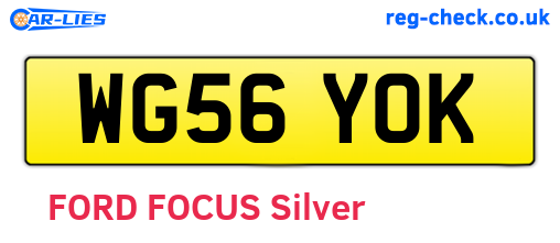WG56YOK are the vehicle registration plates.