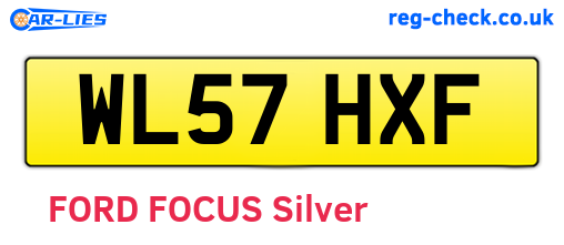 WL57HXF are the vehicle registration plates.