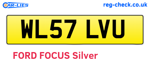 WL57LVU are the vehicle registration plates.