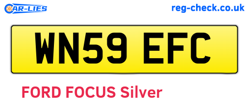 WN59EFC are the vehicle registration plates.