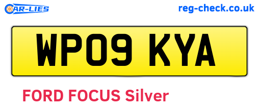 WP09KYA are the vehicle registration plates.