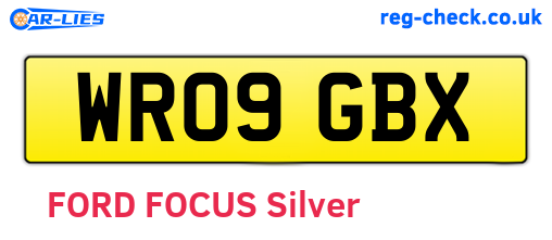 WR09GBX are the vehicle registration plates.