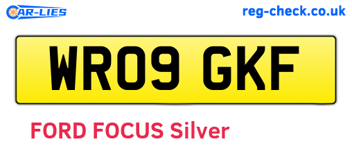 WR09GKF are the vehicle registration plates.