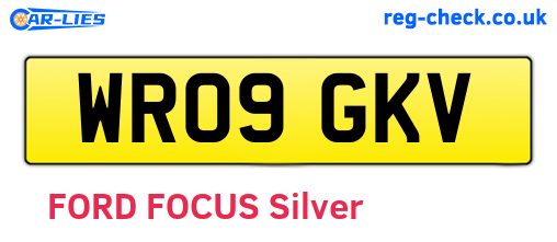 WR09GKV are the vehicle registration plates.