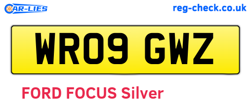 WR09GWZ are the vehicle registration plates.