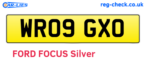 WR09GXO are the vehicle registration plates.