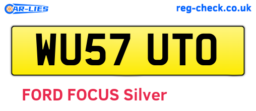 WU57UTO are the vehicle registration plates.