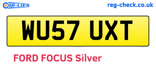 WU57UXT are the vehicle registration plates.