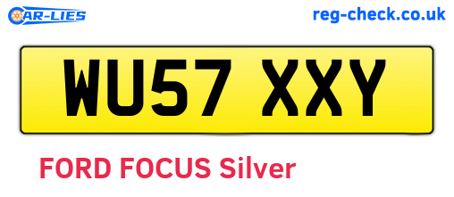 WU57XXY are the vehicle registration plates.