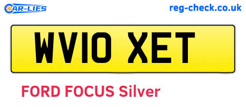 WV10XET are the vehicle registration plates.