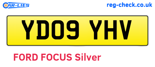 YD09YHV are the vehicle registration plates.