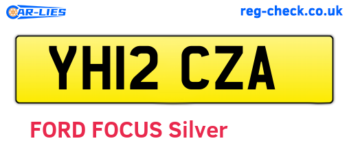 YH12CZA are the vehicle registration plates.