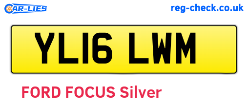 YL16LWM are the vehicle registration plates.