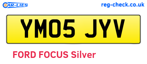 YM05JYV are the vehicle registration plates.