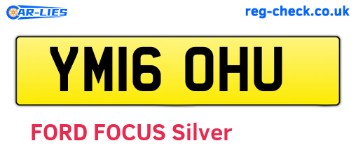 YM16OHU are the vehicle registration plates.