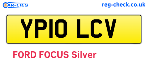 YP10LCV are the vehicle registration plates.