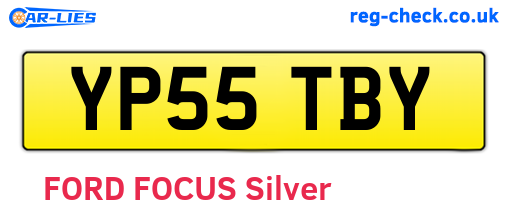 YP55TBY are the vehicle registration plates.