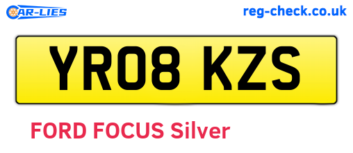YR08KZS are the vehicle registration plates.