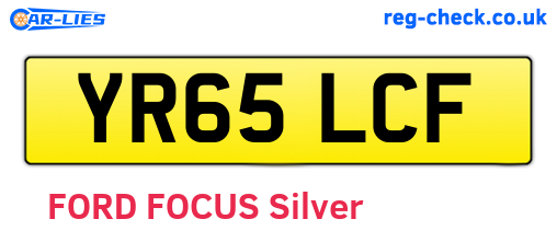 YR65LCF are the vehicle registration plates.
