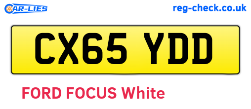 CX65YDD are the vehicle registration plates.