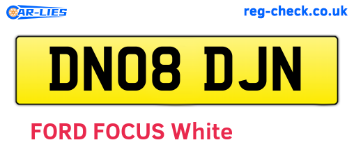 DN08DJN are the vehicle registration plates.