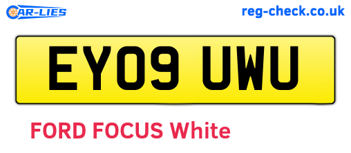 EY09UWU are the vehicle registration plates.