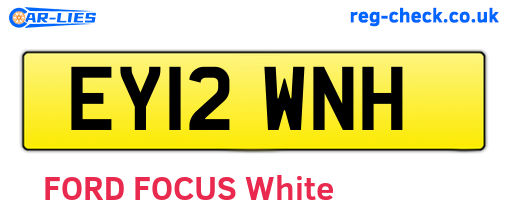 EY12WNH are the vehicle registration plates.