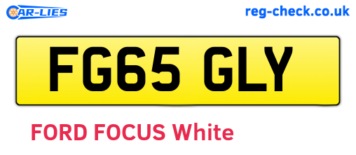 FG65GLY are the vehicle registration plates.