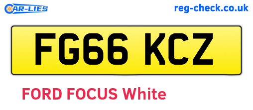 FG66KCZ are the vehicle registration plates.
