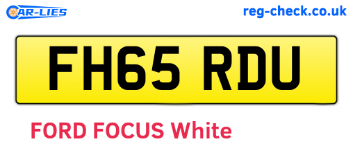 FH65RDU are the vehicle registration plates.