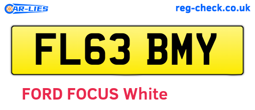 FL63BMY are the vehicle registration plates.