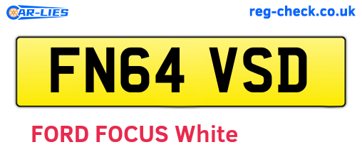 FN64VSD are the vehicle registration plates.